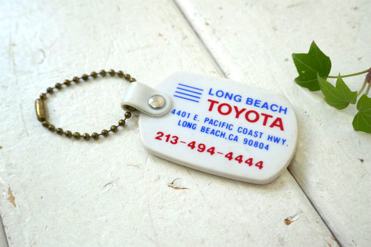 LONG BEACH TOYOTA アドバタイジング ヴィンテージ キーホルダー デッドストック USトヨタ自動車 キーチェーン