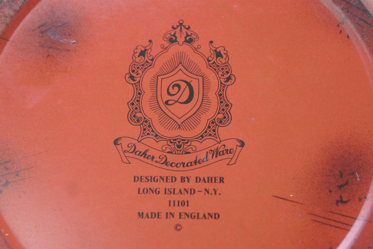 Daher Decorated Ware イギリス フェイスパウダー 女性 美女 肖像画 エレガント ティン製 ヴィンテージ パウダー缶 ティン缶