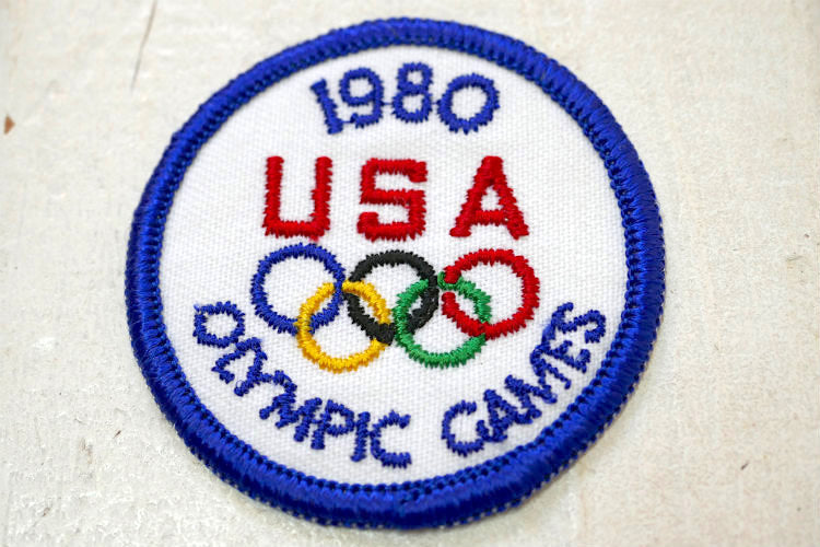 1980 USA オリンピック OLYMPIC GAMES デッドストック ヴィンテージ ワッペン 刺繍ワッペン