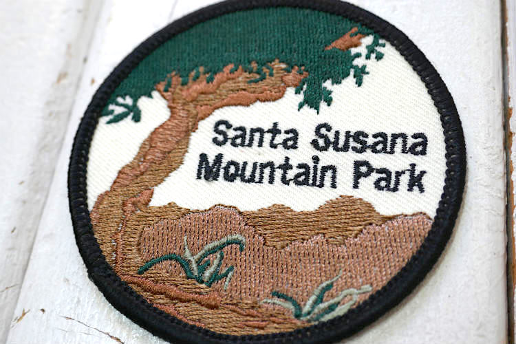 Santa Susana Mountain Park サンタスサナパス州立歴史公園 ヴィンテージ ワッペン 刺繍ワッペン デッドストック カリフォルニア州