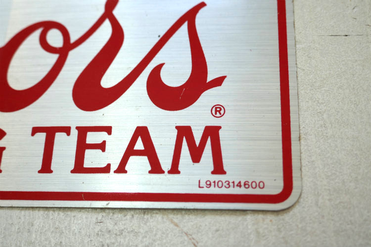 Coors RACING TEAM クアーズ レーシングチーム アドバタイジング ヴィンテージ ステッカー USA