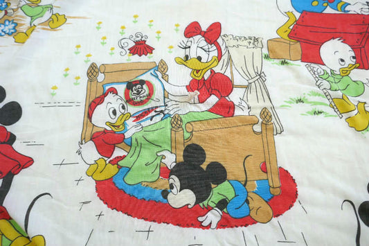 ミッキー&フレンズ レトロ柄 ミッキー ミニー ドナルドダック ダックテイル ヴィンテージ ベビーマット マット USA
