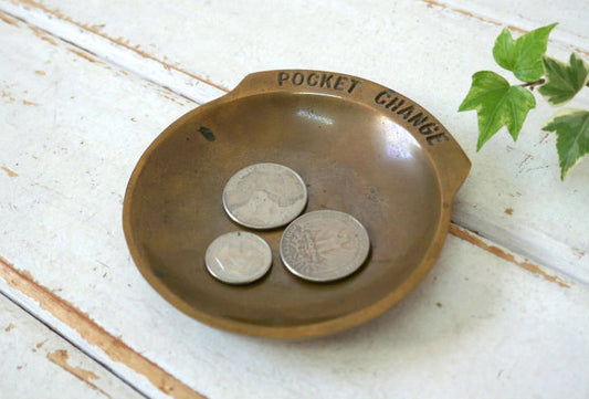 POCKET CHANGE 真鍮製 ヴィンテージ ポケットチェンジ トレイ マネートレイ USA