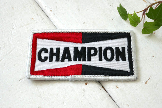 CHAMPION チャンピオン USA スパークプラグ ヴィンテージ 刺繍 ワッペン アメ車 ホットロッド モーター系