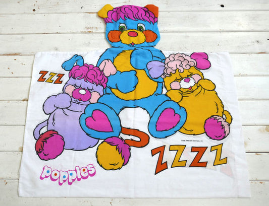 Popples ポップルズ アメリカングリーティングス キャラクター 顔付き 80's ヴィンテージ ピローケース 枕カバー USA