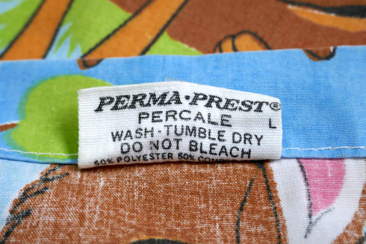 Bambi バンビ ディズニー 子鹿バンビ フラワー 蝶々 レトロ 70's ヴィンテージ ユーズドシーツ(1/2) USA 状態良好