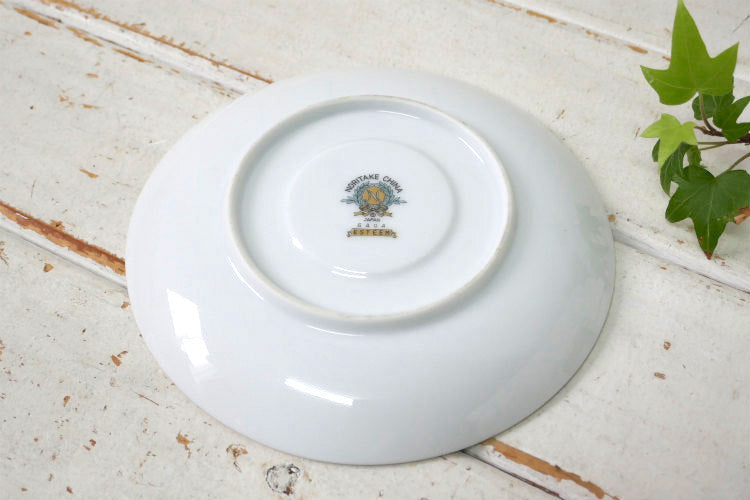 オールド NORITAKE ノリタケ 1953~1960s ESTEEM 5404ブルー&ブラウン スクロールパターン セラミック ヴィンテージ ティーカップ