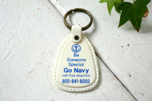 Be Someone Special Go Navy ミリタリー アメリカ海軍 ヴィンテージ デッドストック キーホルダー USA