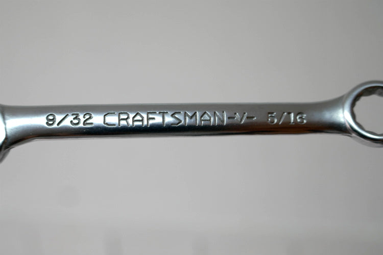 クラフトマン 9/32 CRAFTSMAN-V- 5/16 ヴィンテージ レンチ スパナ コンビネーションレンチ DIY 工具 USA