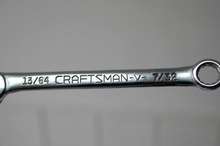 クラフトマン 13/64 CRAFTSMAN-V- 7/32 ヴィンテージ レンチ スパナ 工具 コンビネーションレンチ USA