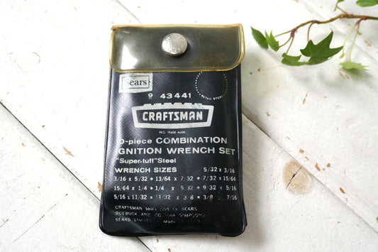 CRAFTSMAN クラフトマン×Sears シアーズ ヴィンテージコンビネーションレンチ 工具 ビニール製 専用 ケース