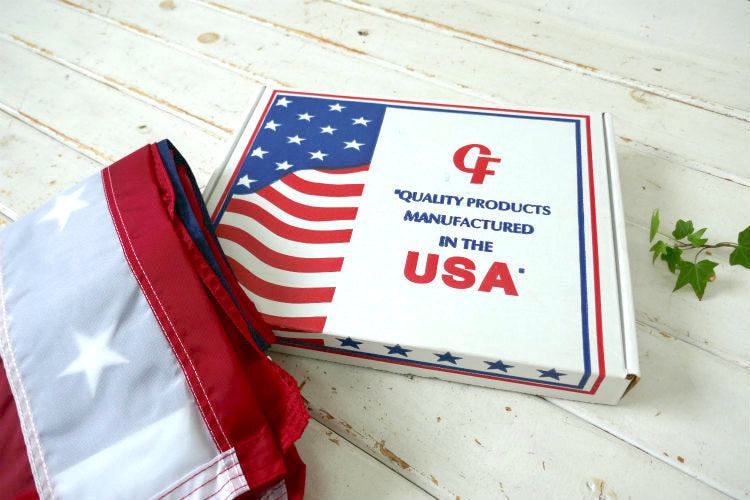 星条旗　フリンジパッチワークブランケット　ビッグサイズ　USA ちょっとリッチバージョン 星条旗 300cm 超ビッグサイズフラッグ