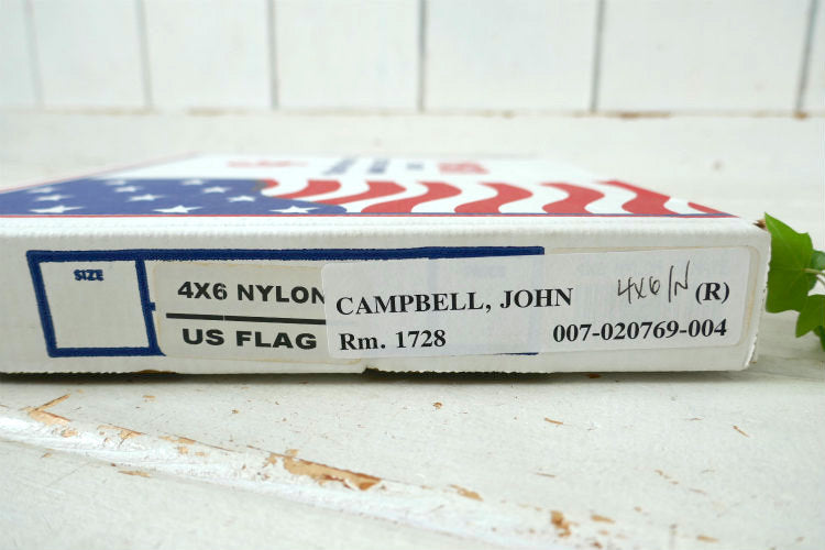 CF Flag ビッグサイズ ナイロン製 刺繍 箱付き アメリカンフラッグ 星条旗 旗 壁飾り 4×6 USA