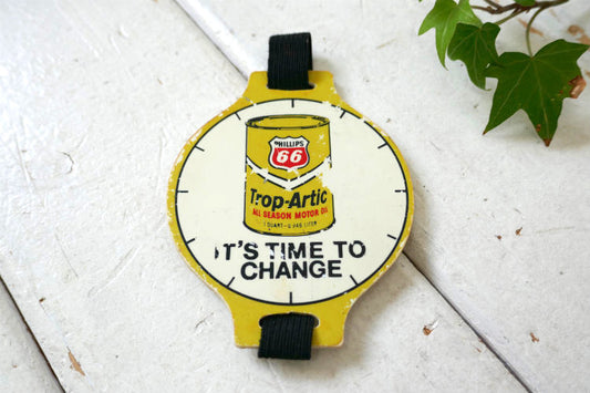 Phillips 66 フィリップス66 Trop Artic モーターオイル オイル缶 ノベルティ ヴィンテージ リマインダー プレート USA