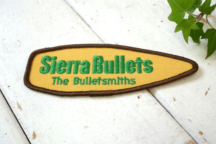 Sierra Bullets シエラ ブレット The Bulletsmlths 1980's ライフル弾 弾丸 ヴィンテージ ワッペン パッチ 刺繍 USA