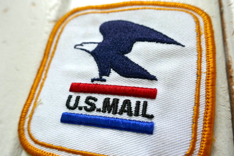 U.S.MAIL イーグル デザイン ヴィンテージ ワッペン アメリカ合衆国郵政公社 刺繍 ファッション アクセサリー