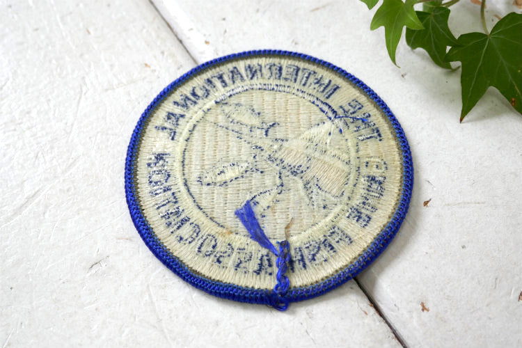 THE INTERNATIONAL GAME FISH ASSOCIATION カジキマグロ 魚 デザイン ヴィンテージ ワッペン 釣り フィッシング 刺繍