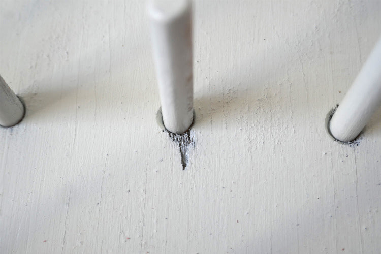 アイボリー 木製 壁掛け式 54本 ヴィンテージ スプールホルダー 糸巻きホルダー ボビンホルダー 裁縫道具 USA