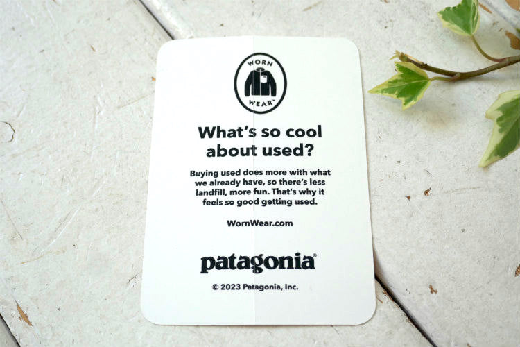 パタゴニア Patagonia WORN WEAR Used to be cool. STILL IS ステッカー USA アウトドアブランド