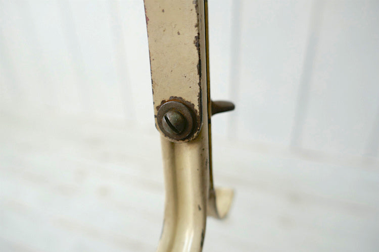 シャビー BARBER SHOP アイアン製 バーバー 可動式 両面タイプ ヴィンテージ シェービング ミラー スイングミラー 鏡 USA