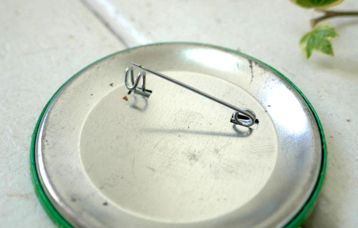 BARTELL for MAYOR 市長 ヴィンテージ グリーン&ホワイト 缶バッジ USA ファッション アクセサリー