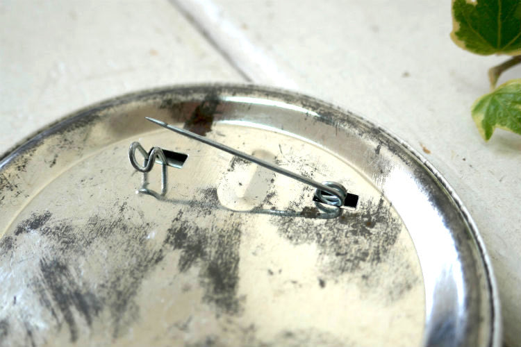 NO DAM NO LAKE ノー ダム ノー レイク湖 メッセージ 自然破壊 反対運動 アメリカン ヴィンテージ 缶バッジ ファッション 小物 アクセサリー