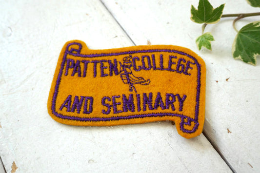 1944's オークランド PATTEN COLLEGE AND SEMINARY ヴィンテージ ワッペン OLD デッドストック刺繍 USA ファッションアクセサリー