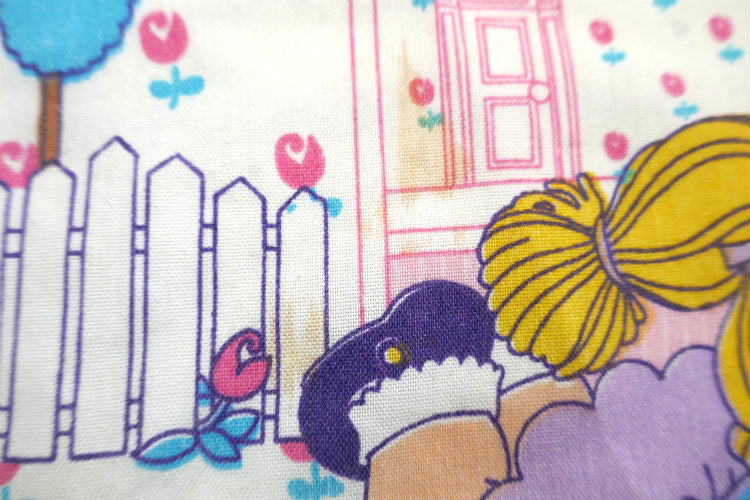 キャベツ畑人形 メルヘン キャラクター 80’s ヴィンテージ ユーズドシーツ ベッドシーツ(フラットタイプ) USA