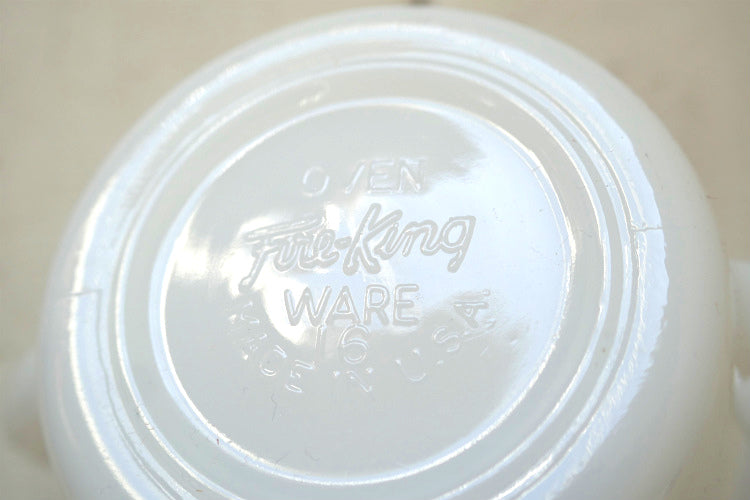 FireKing ファイヤーキング Wheat ウィート 小麦柄 ミルクガラス ヴィンテージ シュガーポット 砂糖入れ USA