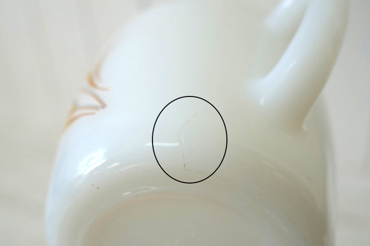 FireKing ファイヤーキング Wheat ウィート 小麦柄 ミルクガラス ヴィンテージ クリーマー ミルクピッチャー USA