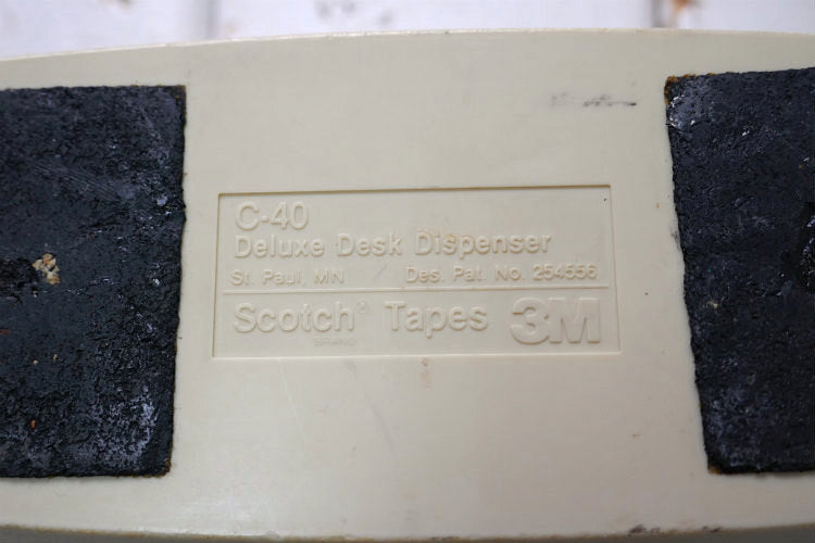Scotch スコッチテープ アイボリー ヴィンテージ テープカッター テープディスペンサー 文房具 オフィス USA