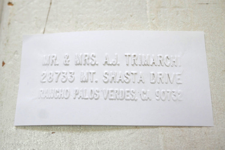 Elite カリフォルニア州 パロスベルデス デスクトップタイプ ヴィンテージ エンボッサー USA カンパニーシール