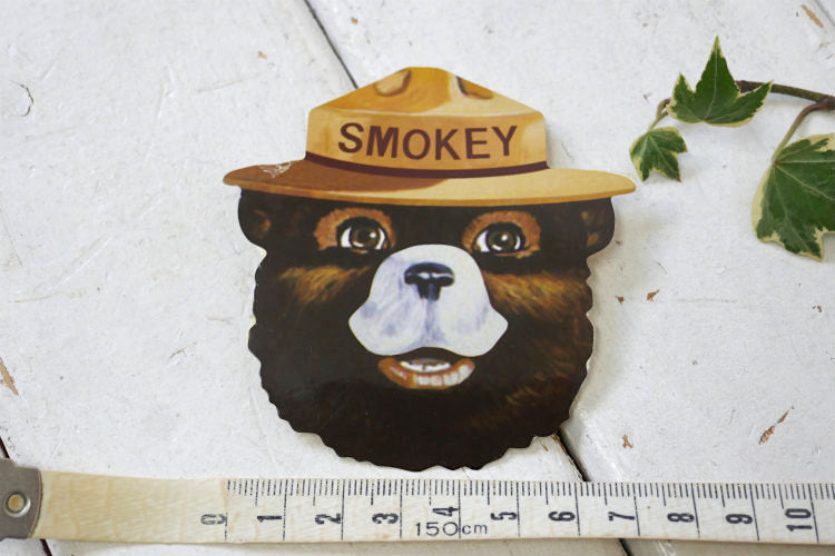 SMOKEY BEAR スモーキーベア ヴィンテージ OLD ステッカー クマ シール USA