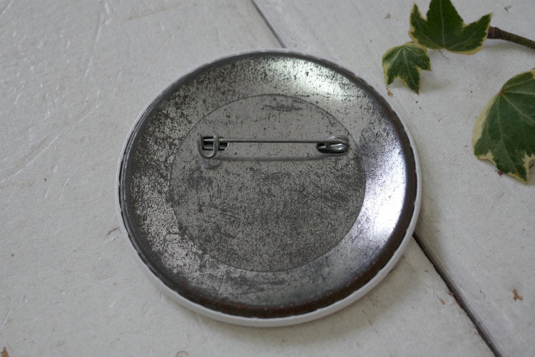 スモーキーベア 熊 クマ ヴィンテージ 缶バッジ USA 森林火災防止 キャラクター アドバタイジング