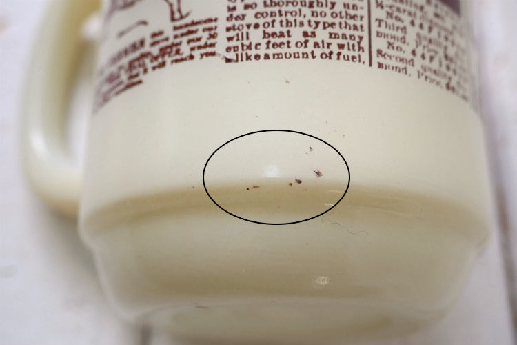 Fire King ファイヤーキング SEARS ROEBUCK&CO CATALOG 1906 アドバタイジング ヴィンテージ マグカップ アドマグ 食器USA