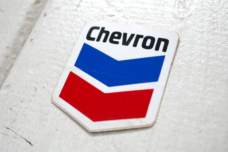 1970~1980y Chevron シェブロン ガソリンスタンド オイルカンパニー アドバタイジング ヴィンテージ ステッカー USA レーシング
