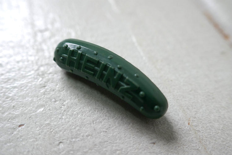 1950~1960y HEINZ ハインツ ピクルス USA アドバタイジング 企業モノヴィンテージ バッジ OLD ブローチ アクセサリー