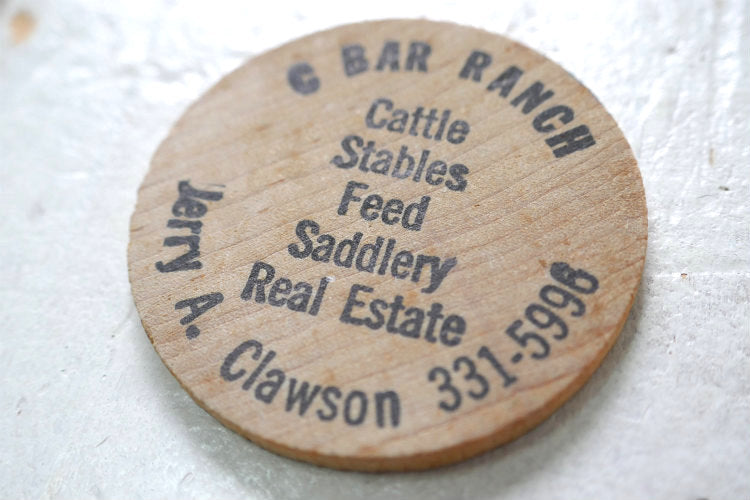 インディアンヘッド WOODEN NICKEL ヴィンテージ 木製 ニッケル 記念 コイン USA 代用貨幣 トークン