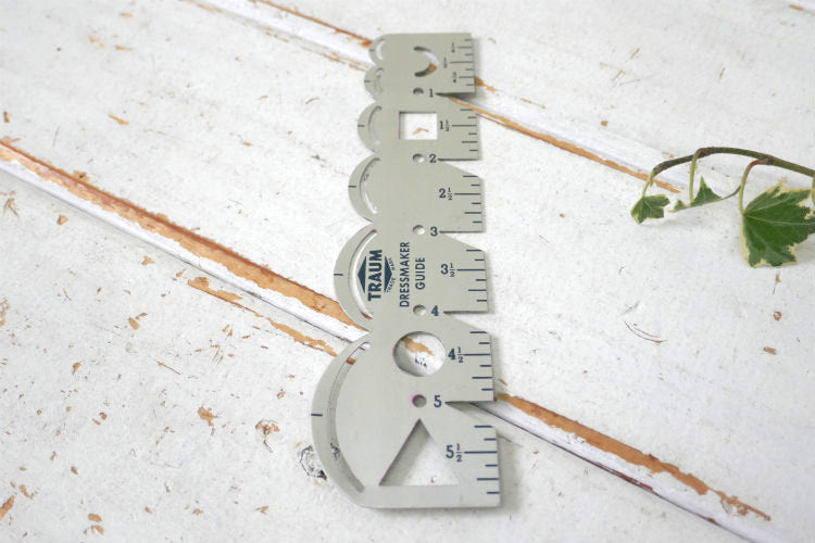 TRAUN DORESSMAKER GUIDE ドレスメーカーガイド USA 裁縫 ファッション 服飾 デザイン ヴィンテージ ルーラー 定規 物さし