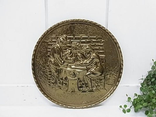 【Peerage】イギリス製 真鍮・アンティーク壁飾り