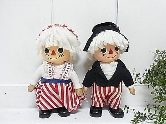 【ラガディアン&アンディ】1974年製・ドール型・ヴィンテージ・コインバンク/貯金箱/人形(ペア)