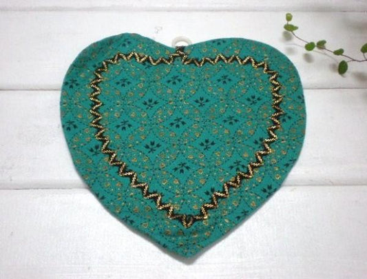 USA ハート型・ハンドメイド・ヴィンテージ鍋しき