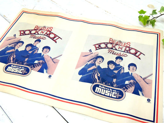THE BEATLES ザ・ビートルズ ロックバンド デッドストック ビンテージ ブックカバー 印刷物 ジョン・レノン