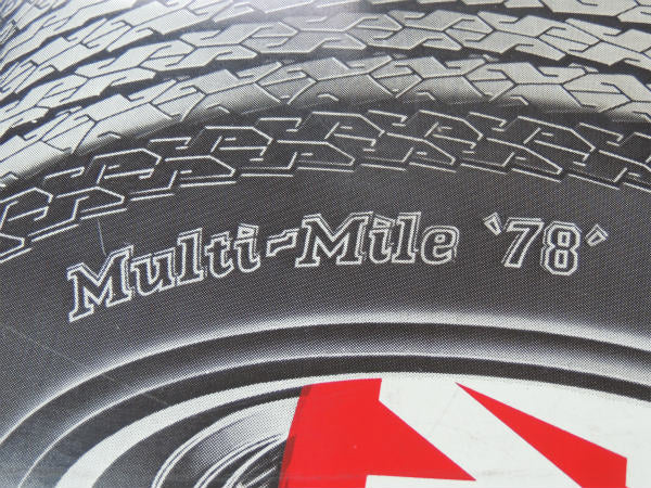 タイヤ Multi Mile 1978s USA・アドバタイジング・ヴィンテージ・サイン・看板