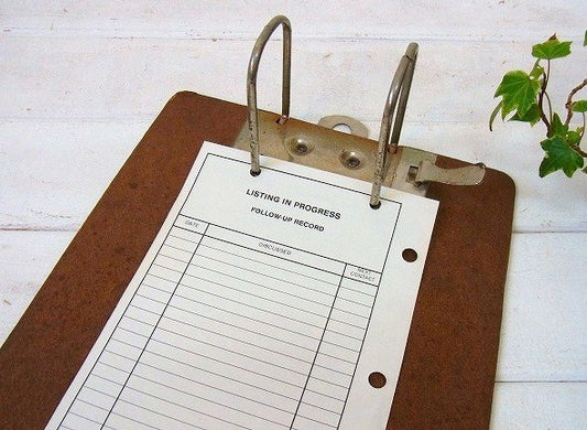 2つ穴・ヴィンテージ・バインダー/ファイルホルダー USA