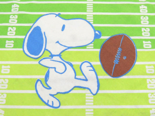 スヌーピー SNOOPY・アメリカンフットボール・ヴィンテージ・ユーズドシーツ(1/2) USA