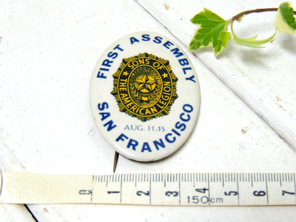 ★AMERICAN LEGION ヴィンテージ 缶バッジ 退役軍人組織 1919s〜 ミリタリー