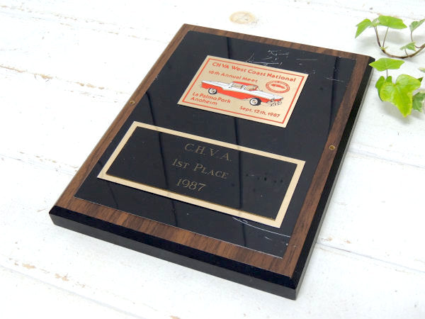 【1987's・C.H.V.A.】クラシックカー・アメ車・ヴィンテージ・オブジェ・壁飾り・トロフィー