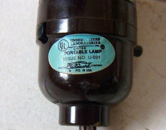 【UL】アルミ製・ヴィンテージ・クリップライト/ポータブルランプ/照明 USA