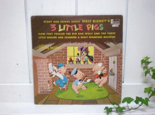USA ディズニー・3匹のこぶた・ヴィンテージ・レコード